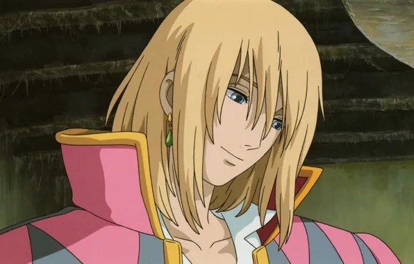 Picture face, MAG, guy, earring, blonde, the wizard, howl's moving castle, hayao Miyazaki, howl`s moving castle, …