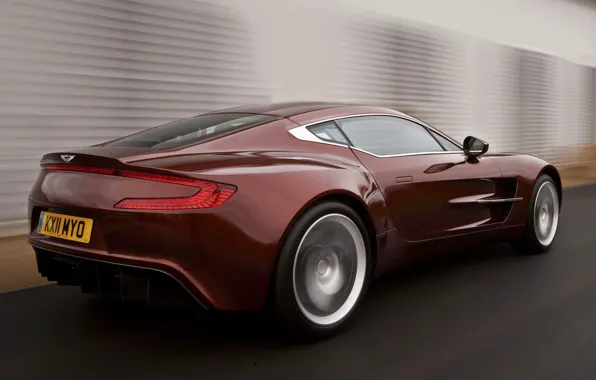 Picture Aston Martin, Red, Road, Machine, Movement, Machine, Red, Car, Car, Cars, Aston Martin, Cars, One-77, …
