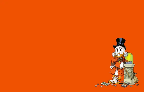Picture background, money, coin, Scrooge McDuck, Scrooge McDuck