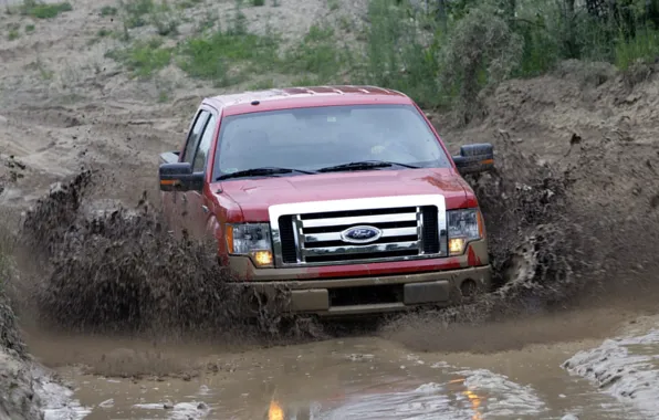 Picture dirt, ford, pickup, f150