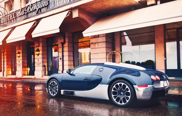 Picture the city, Bugatti, after the rain, Grand, Veyron, Sport, Geneva