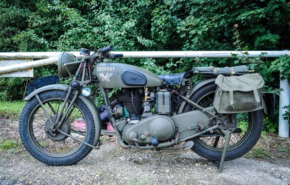Picture war, motorcycle, military, world, Second, times, Matchless G3