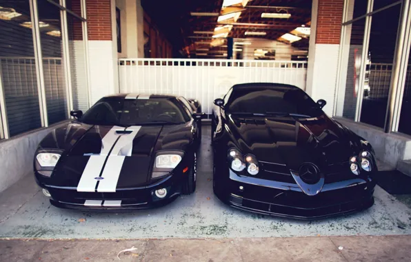 Picture Ford GT, mercedes, slr