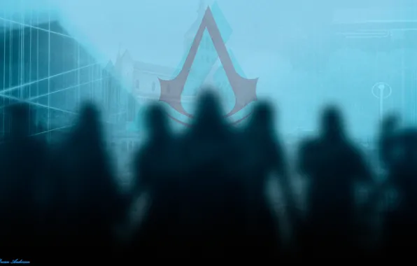 Picture people, shadows, Assassin's Creed, assasins