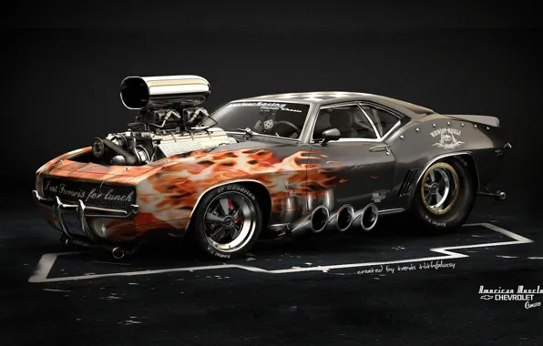 Picture Car, Hot Rod, American Muscle, Chevrolet Camaro 1969