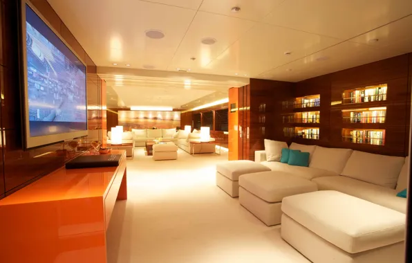 Picture design, style, interior, yacht, salon, Suite, mega luxury motor yacht