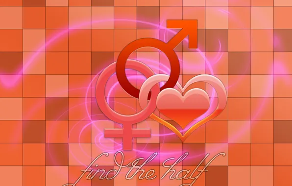 Picture Mars, Valentine's day, Venus, lines heart