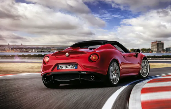 Picture Alfa Romeo, Spider, Alfa Romeo, Back, 2015, 4c