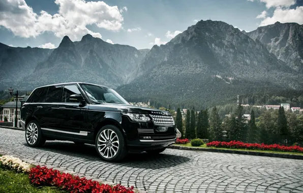 Picture Range Rover, Black, Mountains
