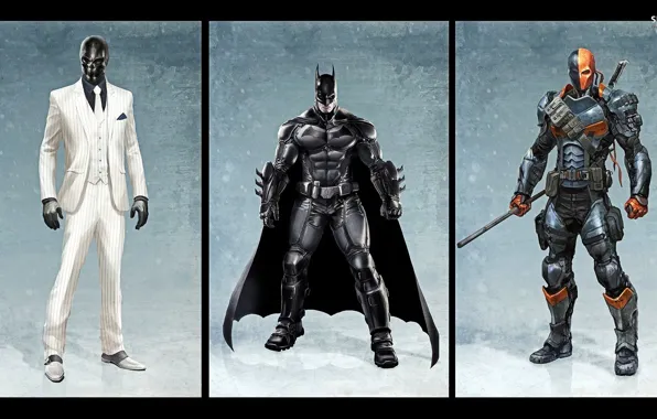 Picture Batman, Black Mask, Deathstroke
