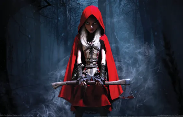 Picture weapons, axe, cloak, Little Red Riding Hood, game wallpapers, Woolfe: The Redhood Diaries