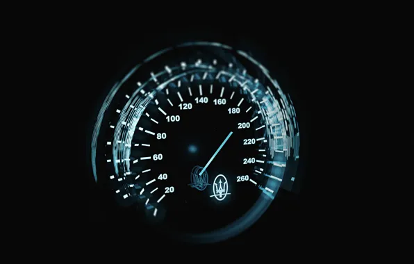 Picture Maserati, speedometer