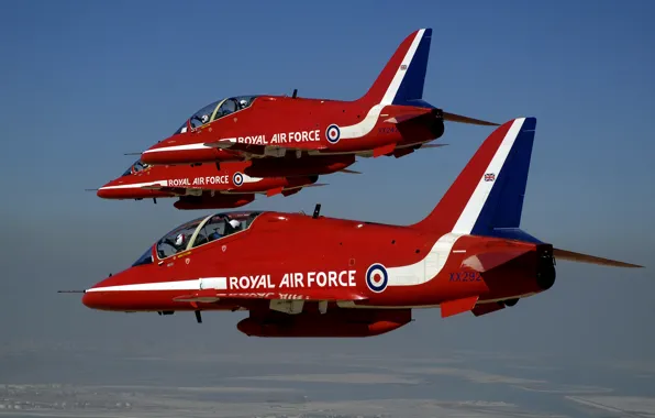 Picture Flying, Red Arrows, BaE Hawk, Aerobatic, Formation Flying