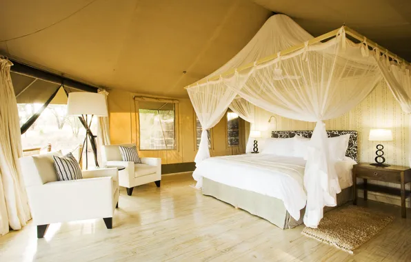 Picture design, style, interior, glamping, glamping, Zambia