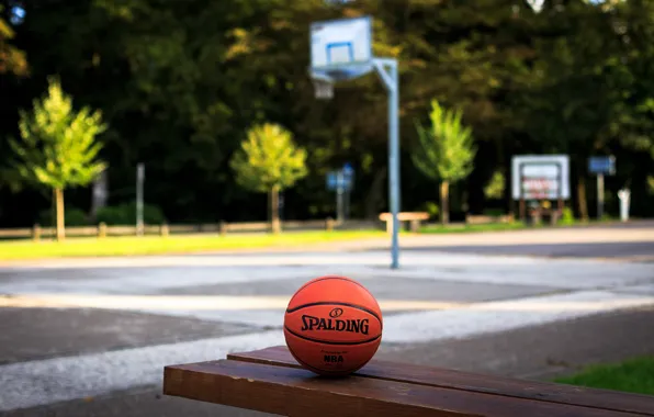 Picture the game, the ball, basketball, Playground