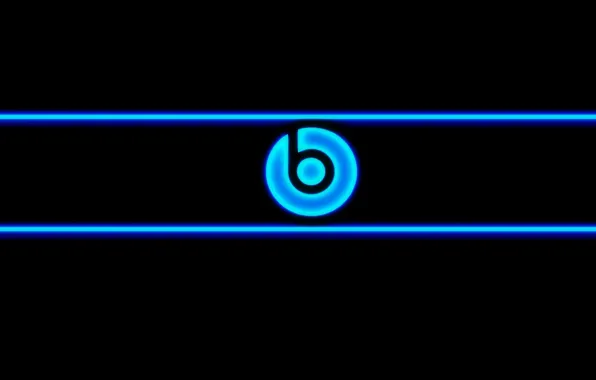 Picture blue, neon, Beats, audio