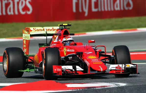 Picture Ferrari, Formula 1, Spain, Kimi Raikkonen Also, 2015, SF15T