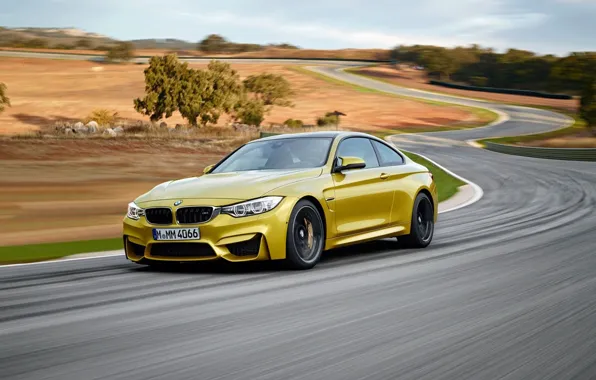 Picture BMW, Car, Coupe, Yellow, Supercar