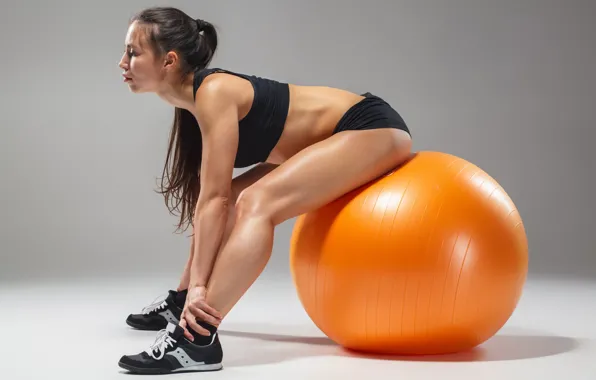 Picture ball, female, workout, fitness