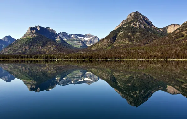 Picture landscape, mountains, nature, lake