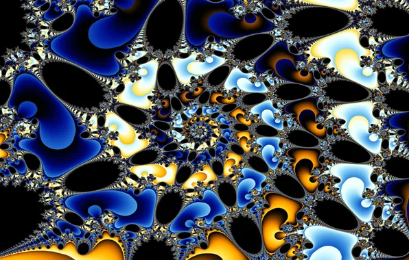 Picture pattern, color, spiral, fractal