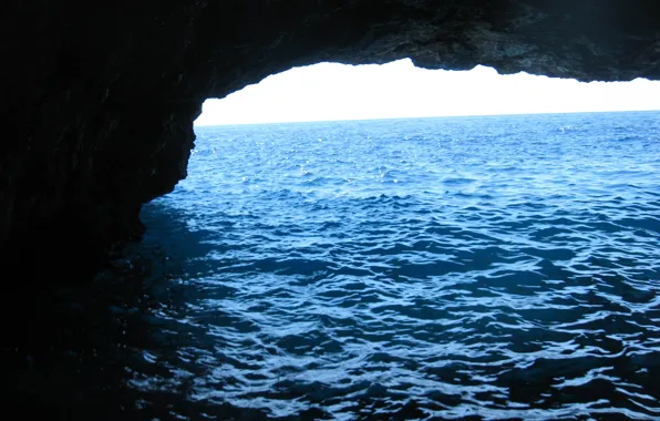 Picture sea, ocean, cave