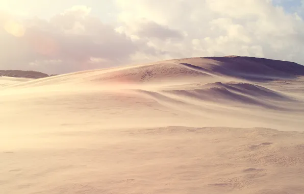Picture sand, the sky, desert, dunes, sky, desert