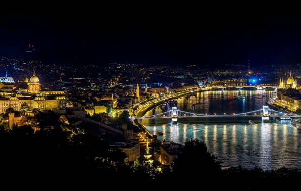 Picture night, night, Hungary, Hungary, Budapest, Budapest