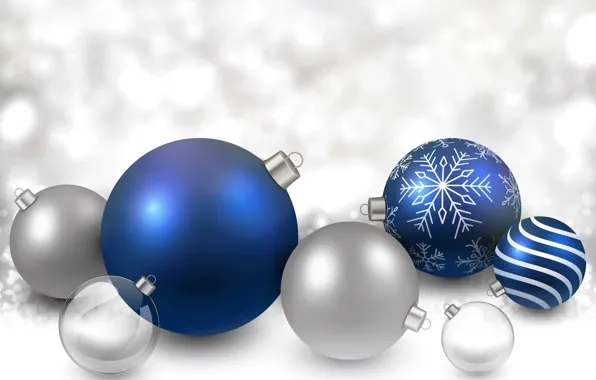 Picture decoration, balls, New Year, Christmas, Christmas, balls, New Year, decoration