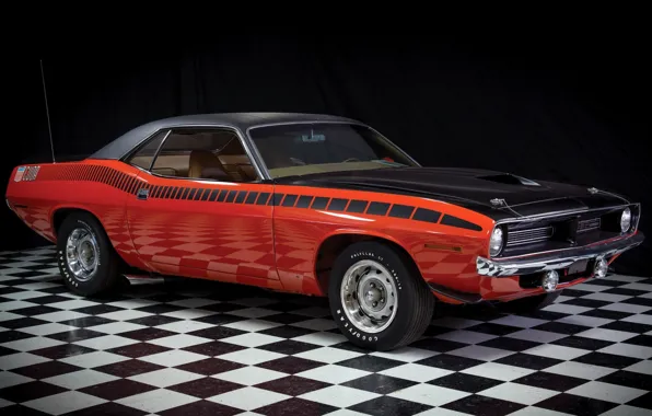 Picture background, 1970, Plymouth, the front, Muscle car, Cuda, AAR, Muscle car, Plymouth, Where