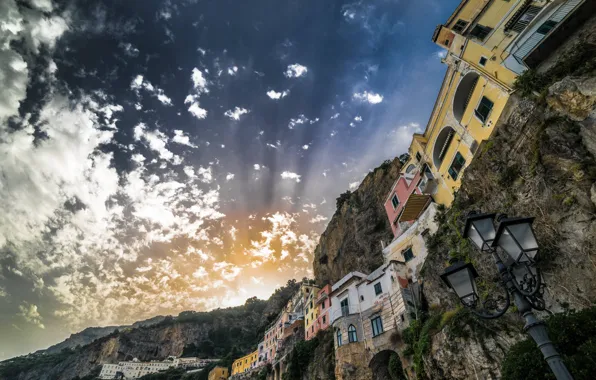 Picture Italy, Campania, Amalfi, Sunset