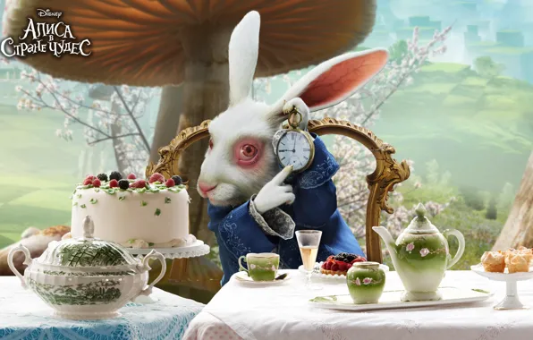 Picture watch, rabbit, Alice in Wonderland