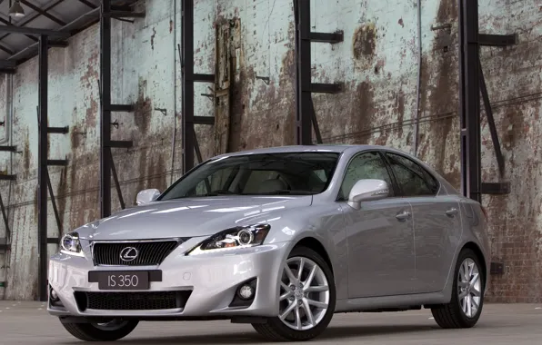 Picture auto, Wallpaper, silver, new, lexus is 350, in the hangar