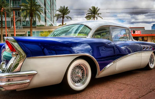 Picture retro, street, Buick, car, Buick, 58 Special