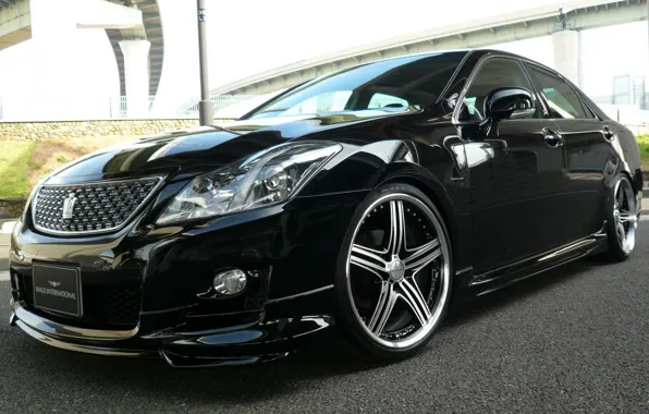 Picture japan, 2011, toyota, crown, wald, 2013, wallpeapers, athlete, supercharger