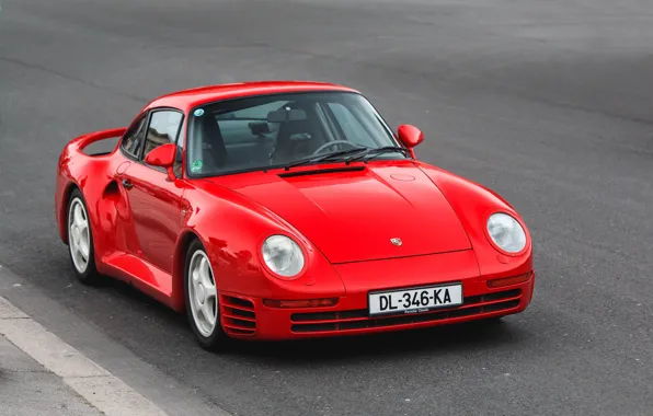 Picture Porsche, Red, Sport, 959