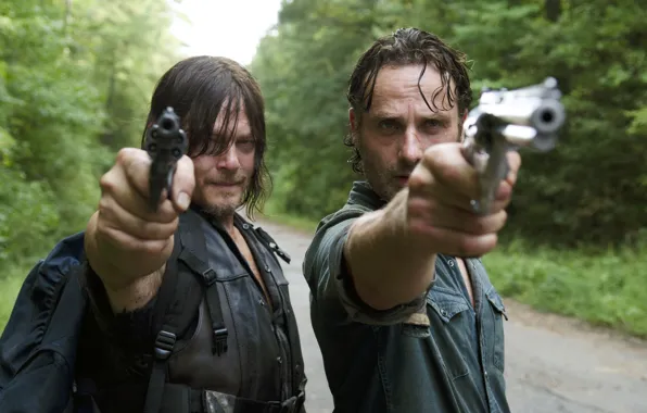 Picture trunks, The Walking Dead, The walking dead, Andrew Lincoln, Norman Reedus, Daryl Dixon, Rick Grimes