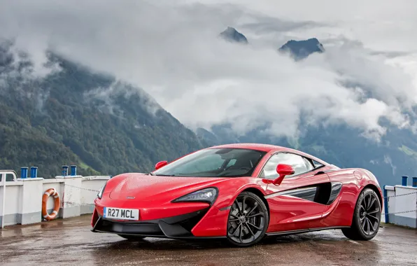Picture McLaren, Red, Car, Coupe, Metallic, 540C, 2015-16