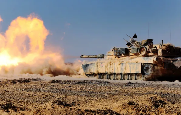 Picture weapons, shot, tank, M1A1 Abrams