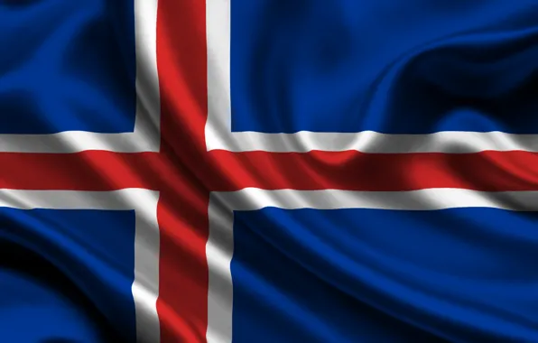 Picture flag, Iceland, iceland