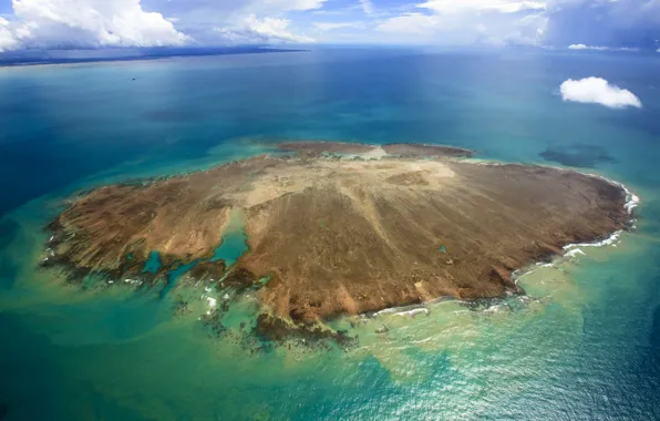 Picture sea, island, Brazil, Baja, archipelago Abrolhos, Caravelas, The first marine national Park of Brazil