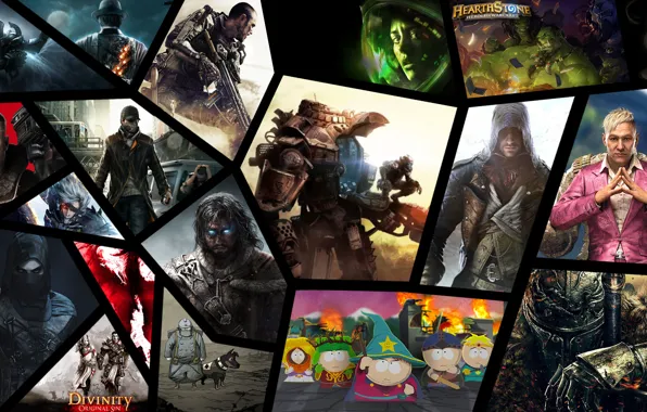 Picture Game, Games, 2014, best, Wolfenstein, AC4, Divinity, FC4