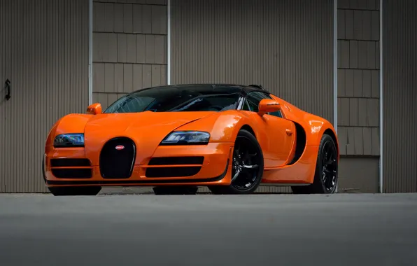 Picture Bugatti, veyron, sport, super, orange