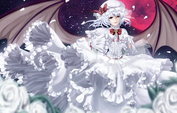 Picture look, girl, anime, dress, art, Touhou