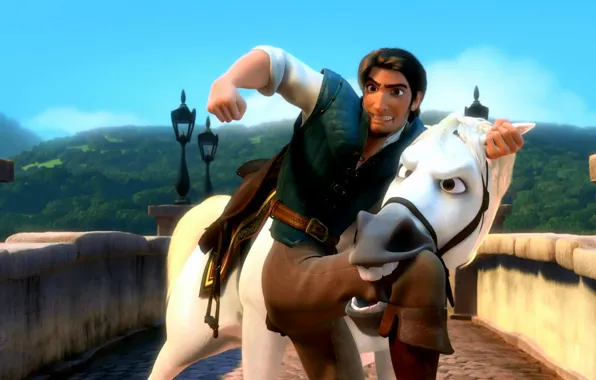 Picture horse, Maximus, Rapunzel: a tangled tale, Flynn Rider