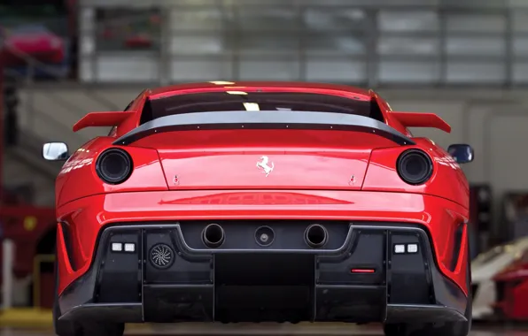 Picture Ferrari, red, supercar, 599xx