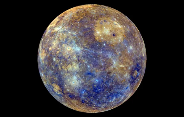 Picture surface, planet, craters, mercury, Mercury