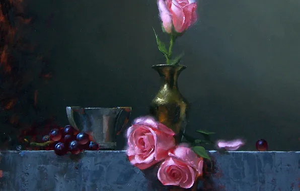 Picture roses, picture, still life, David Cheifetz