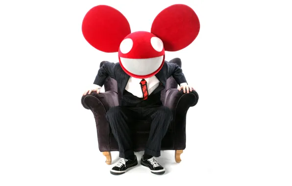 Picture Chair, Music, White, Smile, Costume, Background, Electro House, Deadmau5, Mouse, Progressive House, Deadmaus, Ears