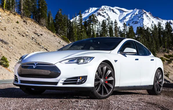 Picture Tesla, Model S, Tesla, electric car